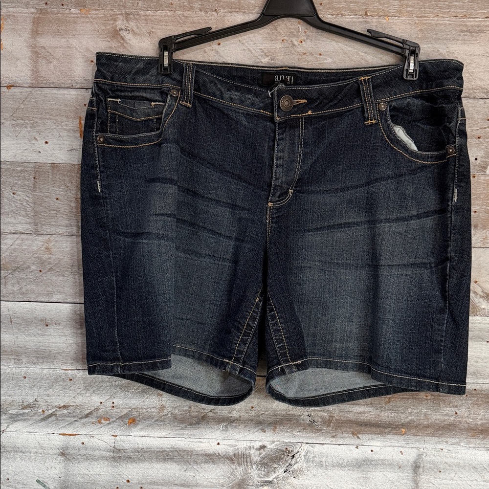 a.n.a Deep Indigo Denim Shorts